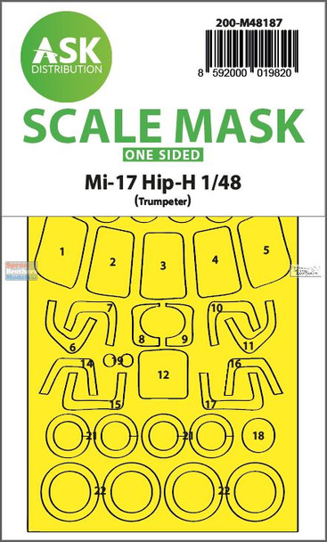 ASKM48187 1:48 ASK/Art Scale Mask - Mi-17 Hip-H (TRP kit)