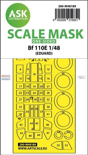 ASKM48189 1:48 ASK/Art Scale Mask - Bf110E (EDU kit)