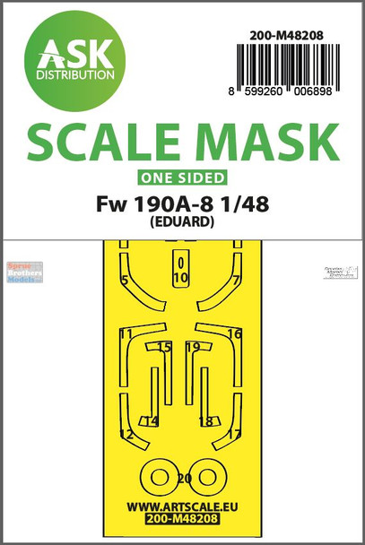 ASKM48208 1:48 ASK/Art Scale Mask - Fw190A-8 (EDU kit)