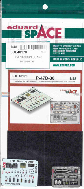 EDU3DL48170 1:48 Eduard SPACE - P-47D-30 Thunderbolt (MIA kit)