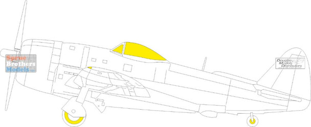 EDUEX1026 1:48 Eduard Mask - P-47D-30 Thunderbolt TFACE (MIA kit)