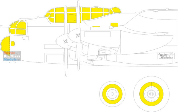 EDUEX1027 1:48 Eduard Mask - Lancaster B Mk.III Dambuster (HKM kit)