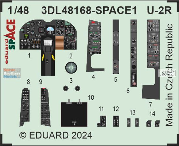 EDU3DL48168 1:48 Eduard SPACE - U-2R Dragon Lady (HBS kit)