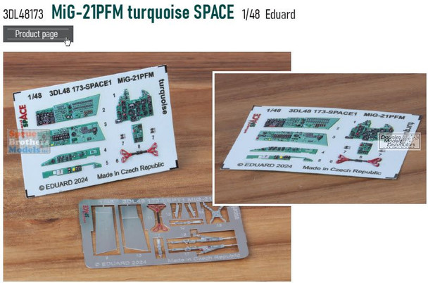 EDU3DL48173 1:48 Eduard SPACE - MiG-21PFM Fishbed Turquoise (EDU kit)