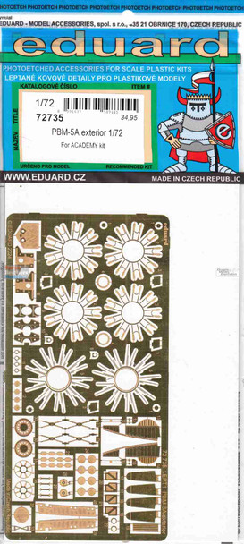 EDU72735 1:72 Eduard PE - PBM-5A Mariner Exterior Detail Set (ACA kit)