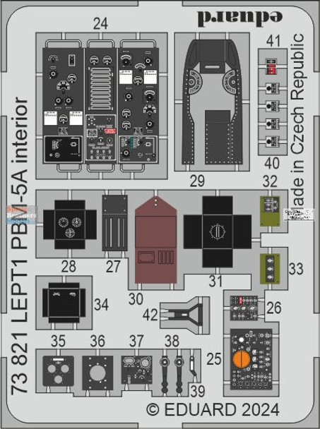 EDU73821 1:72 Eduard Color PE - PBM-5A Mariner Interior Detail Set (ACA kit)