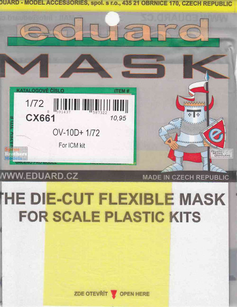 EDUCX661 1:72 Eduard Mask - OV-10D+ Bronco (ICM kit)