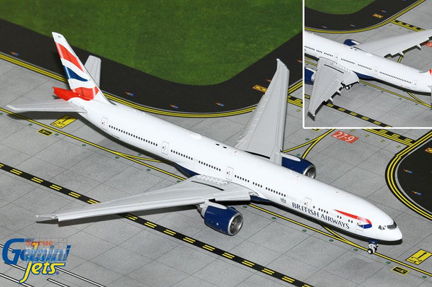 GEMGJ2118F 1:400 Gemini Jets British Airways B777-300ER Reg #G-STBH Flaps Down Version (pre-painted/pre-built)