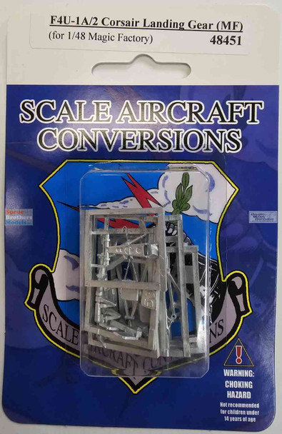 SAC48451 1:48 Scale Aircraft Conversions - F4U-1A F4U-2 Corsair Landing Gear (MGF kit)