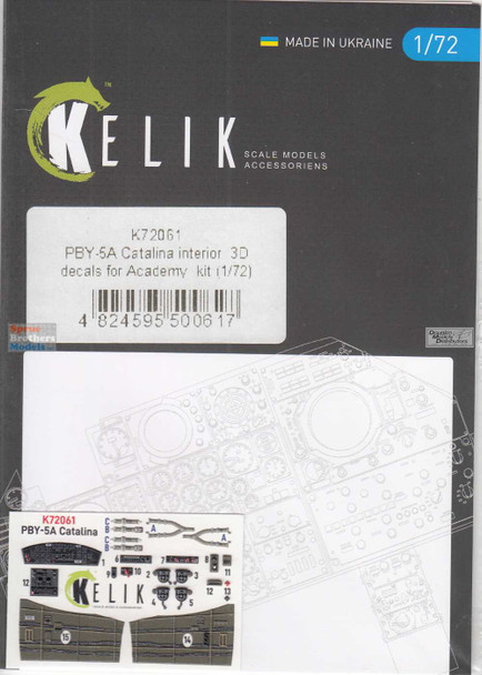 RESK72061K 1:72 ResKit/Kelik 3D Detail Set - PBY-5A Catalina (ACA kit)