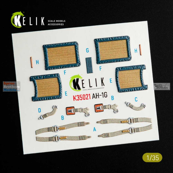 RESK35021K 1:35 ResKit/Kelik 3D Interior Set - AH-1G Cobra (ICM kit)