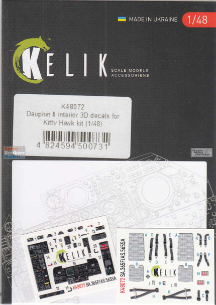 RESK48072K 1:48 ResKit/Kelik 3D Detail Set - Dauphin II (KTH kit)