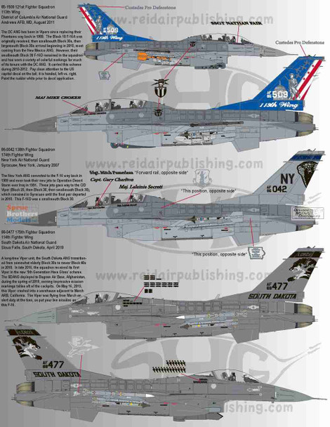 RAPSH48035 1:48 Speed Hunter Graphics - F-16C F-16D Falcon 'Guardian Vipers' Part 2