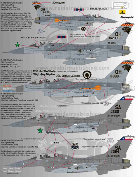 RAPSH48035 1:48 Speed Hunter Graphics - F-16C F-16D Falcon 'Guardian Vipers' Part 2