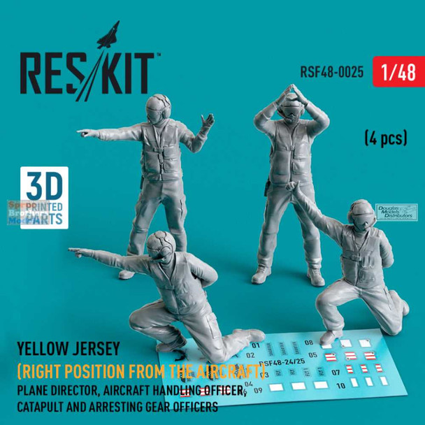 RESRSF480025F 1:48 ResKit Yellow Jersey (Right Position of the Aircraft) Figure Set