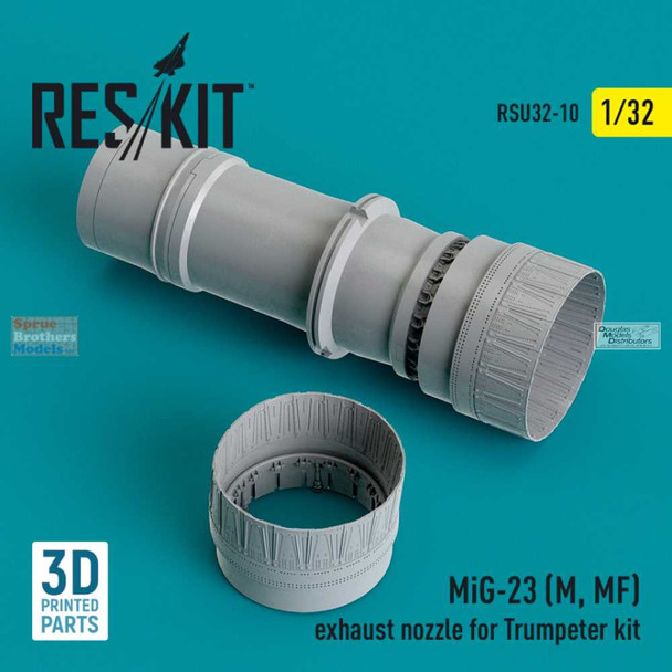 RESRSU320010U 1:32 ResKit MiG-23M/MF Flogger Exhaust Nozzle (TRP kit)