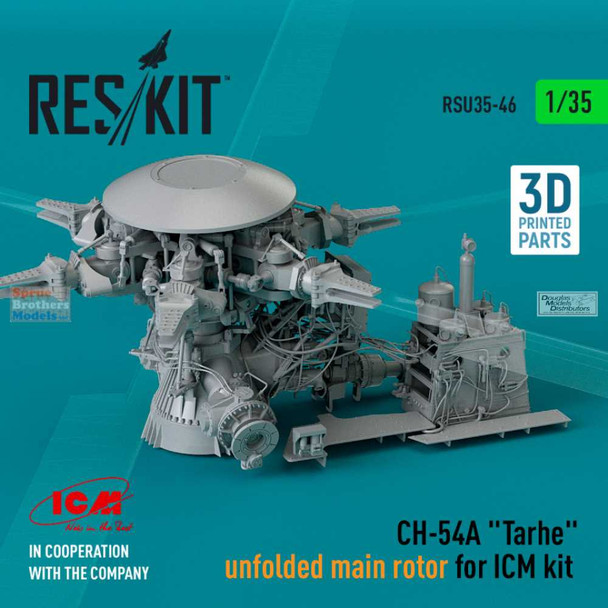RESRSU35046U 1:35 ResKit CH-54A Tarhe Unfolded Main Rotor (ICM kit)