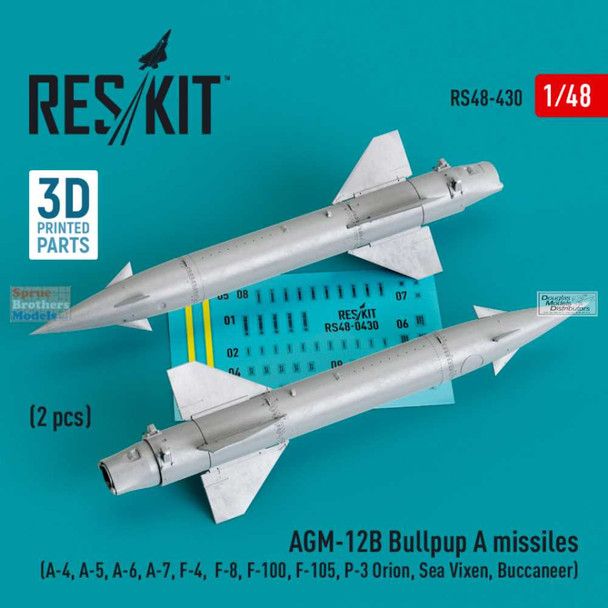 RESRS480430 1:48 ResKit AGM-12B Bullpup A Missiles