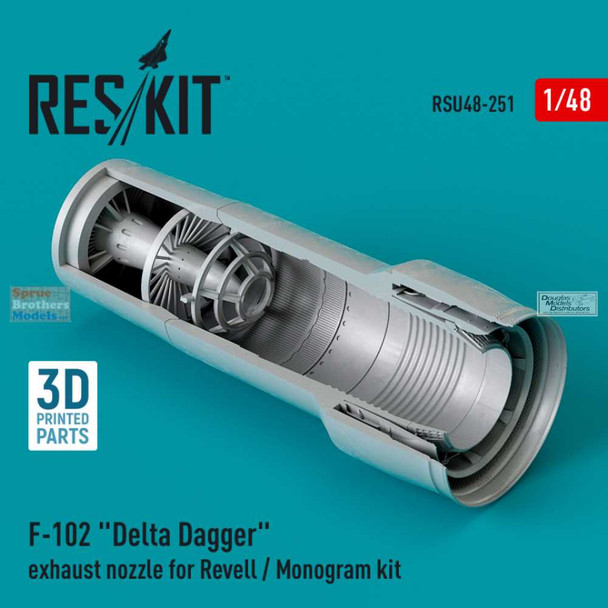 RESRSU480251U 1:48 ResKit F-102 Delta Dagger Exhaust Nozzle (REV kit)