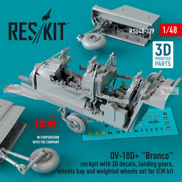 RESRSU480329U 1:48 ResKit OV-10D+ Bronco Super Detail Set (ICM kit)
