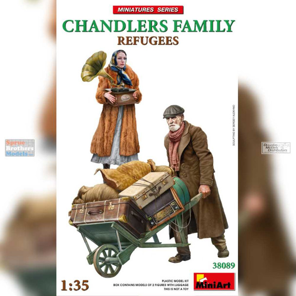 MIA38089 1:35 MiniArt Refugees - Chandlers Family Figure Set