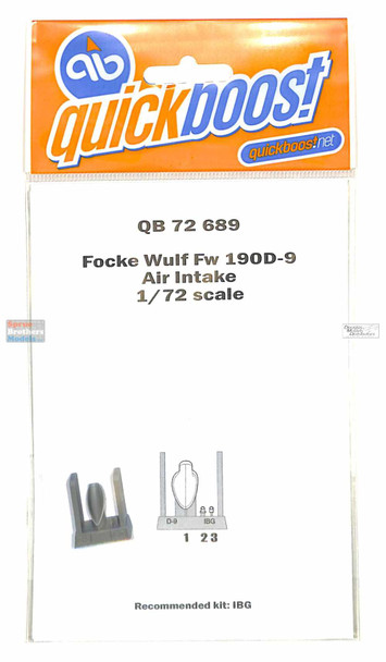 QBT72689 1:72 Quickboost Fw190D-9 Air Intake (IBG kit)