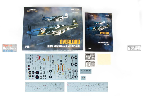 EDU11181 1:48 Eduard P-51B Mustang - Overlord D-Day Mustangs [Limited Edition Dual Combo]