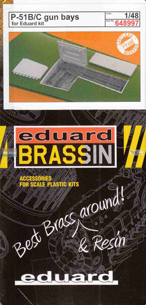 EDU648997 1:48 Eduard Brassin Print - P-51B P-51C Mustang Gun Bays (EDU kit)