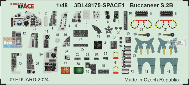 EDU3DL48175 1:48 Eduard SPACE - Buccaneer S.2B (AFX kit)