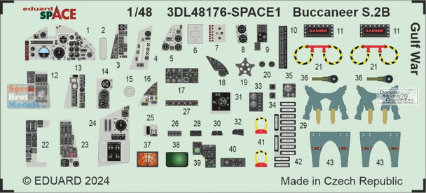 EDU3DL48176 1:48 Eduard SPACE - Buccaneer S.2B Gulf War (AFX kit)