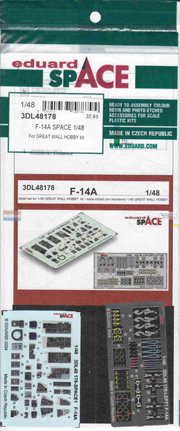 EDU3DL48178 1:48 Eduard SPACE - F-14A Tomcat (GWH kit)