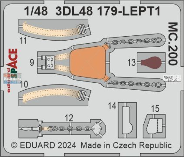 EDU3DL48179 1:48 Eduard SPACE - MC.200 Saetta (ITA kit)