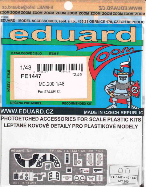 EDUFE1447 1:48 Eduard Color Zoom PE - MC.200 Saetta (ITA kit)