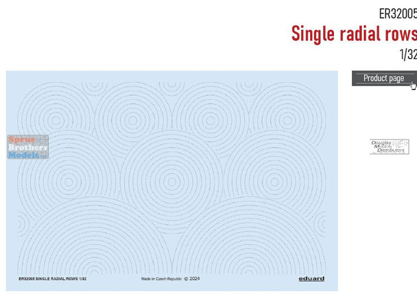 EDUER32005 1:32 Eduard Single Radial Rows