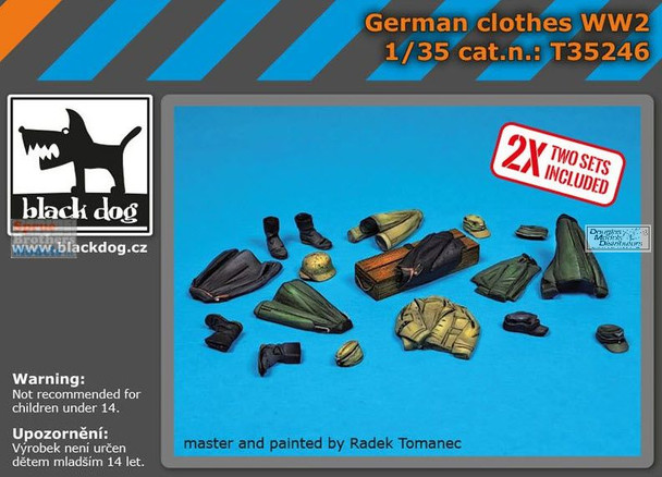 BLDT35246T 1:35 Black Dog WW2 German Clothes