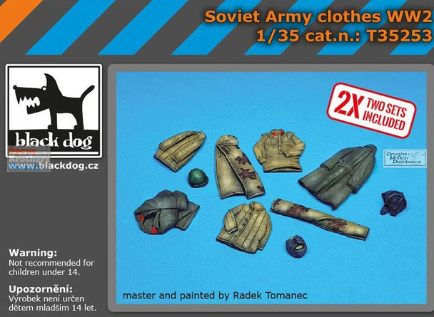 BLDT35253T 1:35 Black Dog WW2 Soviet Army Clothes