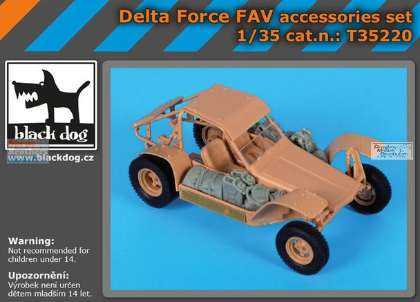 BLDT35220T 1:35 Black Dog Delta Force FAV Stowage Accessories Set (HBS kit)