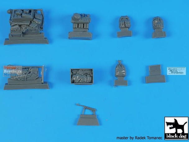 BLDT35262T 1:35 Black Dog Sd.Kfz.2 Kettenkraftrad Stowage Accessories Set (TAM kit)