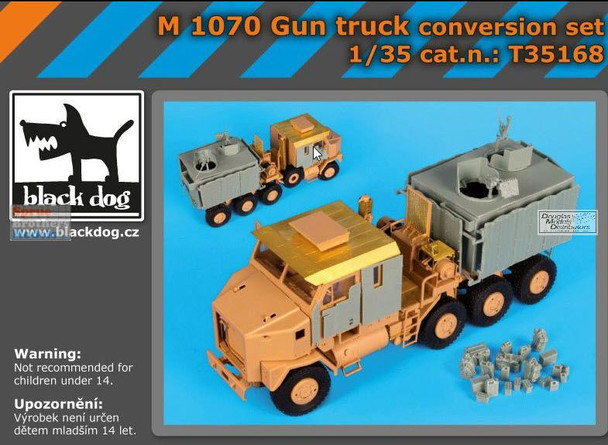 BLDT35168T 1:35 Black Dog M1070 Gun Truck Conversion Set (HBS kit)