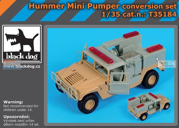 BLDT35184T 1:35 Black Dog Humvee Mini-Pumper Conversion Set (TAM kit)