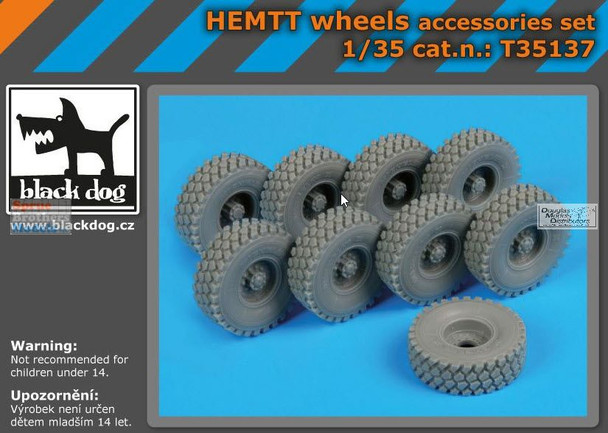 BLDT35137T 1:35 Black Dog HEMTT Wheels Set