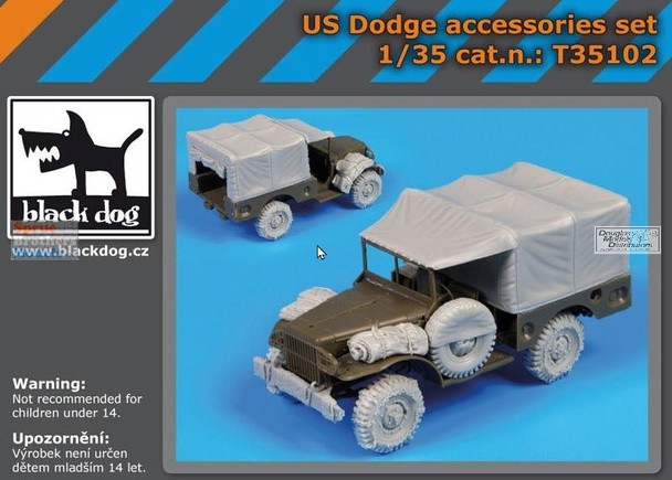 BLDT35102T 1:35 Black Dog US Dodge Accessories Set (AFV kit)