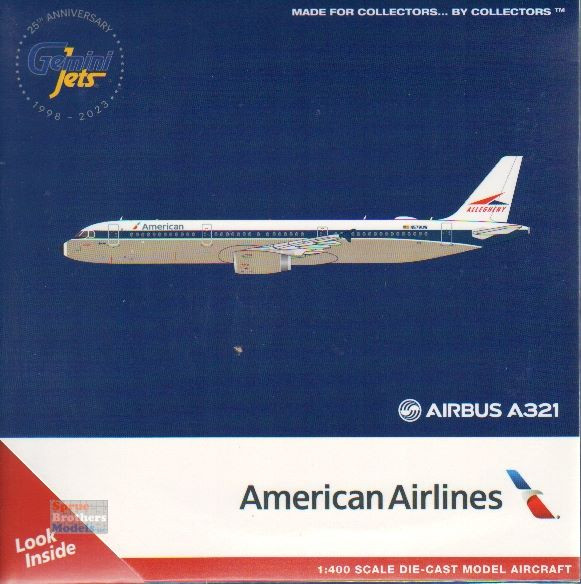 GEMGJ2261 1:400 Gemini Jets American Airlines Airbus A321 #N579UW