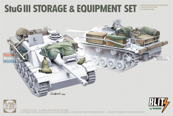 TAK08018 1:35 Blitz by Takom - StuG.III Storage & Equipment Set