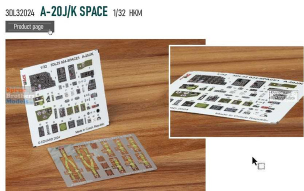 EDU3DL32024 1:32 Eduard SPACE - A-20J A-20K Havoc (HKM kit)