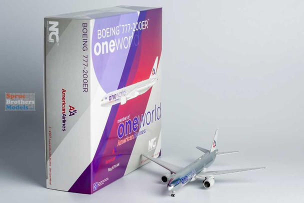 NGM72048 1:400 NG Model American Airlines B777-200ER Reg #N791AN One World (pre-painted/pre-built)