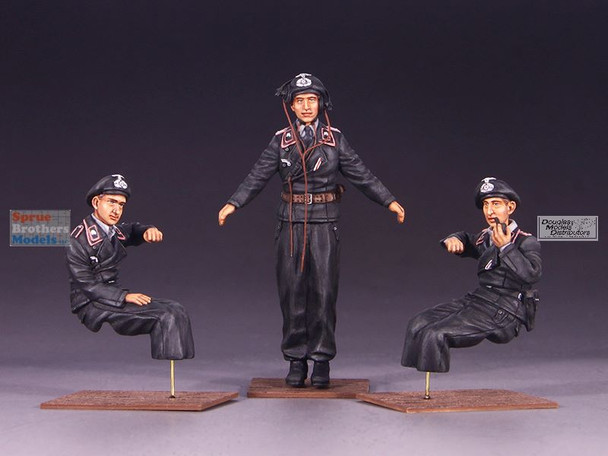 VLK35014VW 1:35 Valkyrie Models - WW2 German Wehrmacht Tank Crew Figure Set (for Panzer III/IV Early Era)