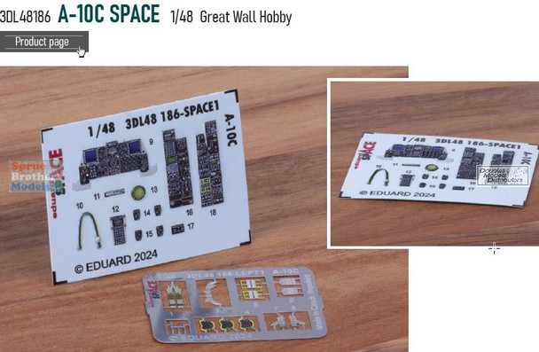 EDU3DL48186 1:48 Eduard SPACE - A-10C Thunderbolt II (GWH kit)