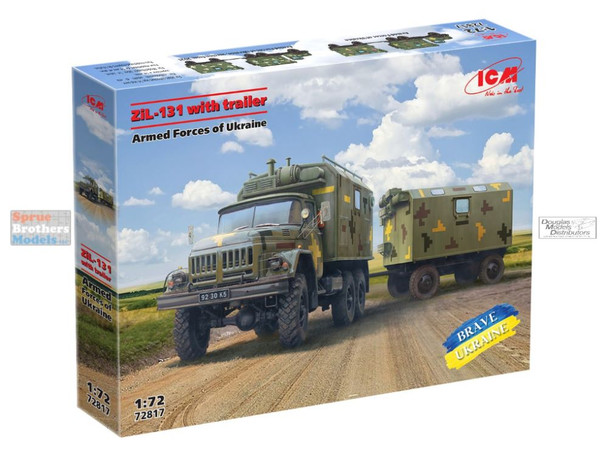 ICM72817 1:72 ICM ZIL-131 Truck with Trailer of the Armed Forces of Ukraine