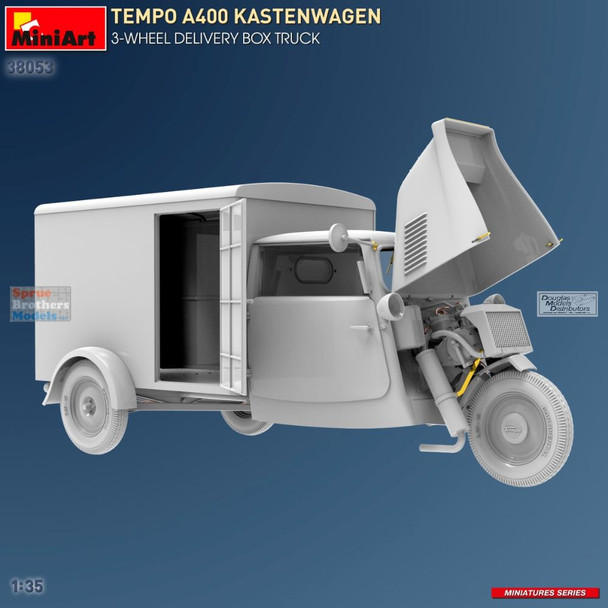 MIA38053 1:35 Miniart Tempo A400 Kastenwagen Delivery Box Truck